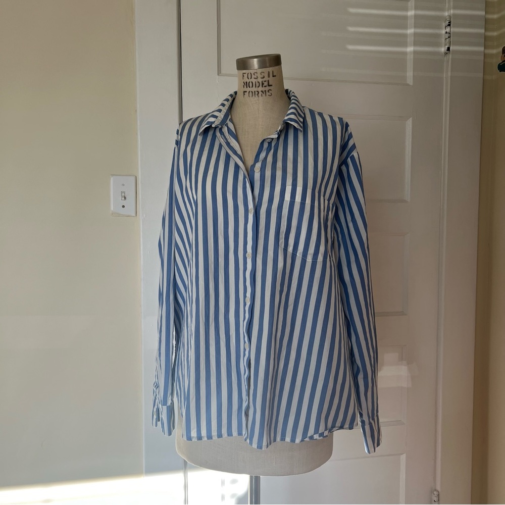 Madewell Oversized Striped Button Down